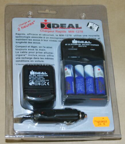 Cargador para bateria aa