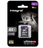INTEGRAL - Tarjeta SDHC clase 10 UHS1 - 32 GB