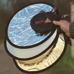 Mini reflector oro/plata