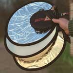 Mini reflector soft oro/blanco