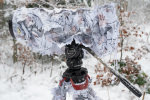 TRAGOPAN - GHILLIE sleeve for LARGE telephoto lens - SNOW