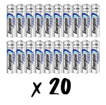ENERGIZER - Pack of 20 Ultimate AA (R6) lithium batteries 1.5V 3000 mAh