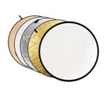 CARUBA - 5 in 1 reflector - Gold, Silver, Soft gold, White, Transparent - 56cm