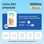 EIOTCLUB - Carte SIM Prépayée pour pièges photo, 5G/4G LTE