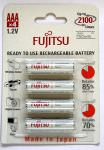 FUJITSU - 4 x AAA batteries  - 750mAh