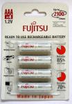 FUJITSU - 4 pilas AAA  - 750mAh