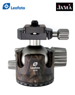 LEOFOTO - Ball Head LH-55 with connection plate QP-70 - CAMOUFLAGE