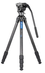 LEOFOTO - Kit trépied LS-284CEX avec demi bol + rotule fluide BV-10