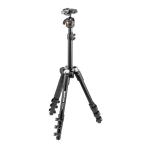 Manfrotto BeFree One, Kit Trépied voyage + Rotule, alu, noir