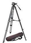 Lightweight fluid video system / twin legs / middle spreader MANFROTTO