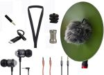 BirdFox - PACK BIRDMIC PRO Microphone parabolique avec interface audio, bonnette anti-vent & accessoires