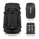 F-STOP - ESSENTIALS BUNDLE Tilopa V3 50L ( SAC + INSERT + HOUSSE ANTI-PLUIE ) Anthracite