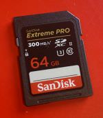 SANDISK - Carte SDXC Extrême PRO UHS-II (300MB/S) - 64 GB - OCCASION