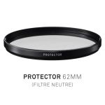 SIGMA - Filtre protecteur neutre diamètre 62 mm