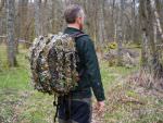 TRAGOPAN - Funda camuflaje LEAVES 3D para mochila: