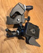 PACK MANFROTTO - Clamp 035 + Rotule Tilp Top 155RC POUR LA MACRO - OCCASION