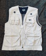 Chaleco reporter sin mangas - Beige - USADO